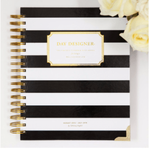 DAY DESIGNER, AUGUST EDITION: BLACK STRIPE $ 59.00